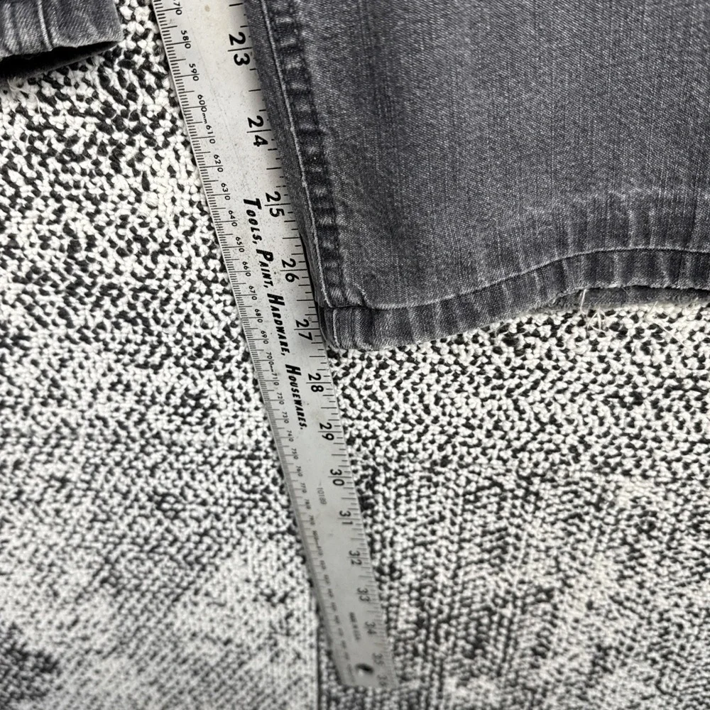 Hiltl Relax Jeans Mens 41 X 27 Gray Tapered Leg Worn‎ Hems Made In Germany